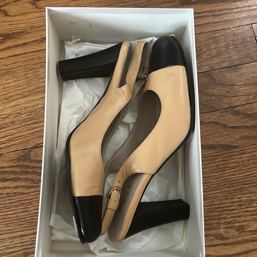 Taryn Rose leather sling backs size 39.5